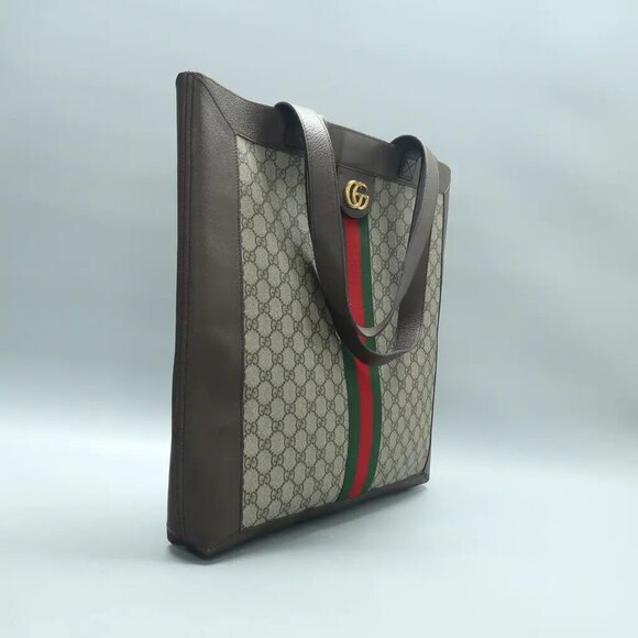 100% Authentic GUCCI Ophidia Brown W/P GG Canvas Shoulder Bag 1045-121524 - Picture 2 of 12